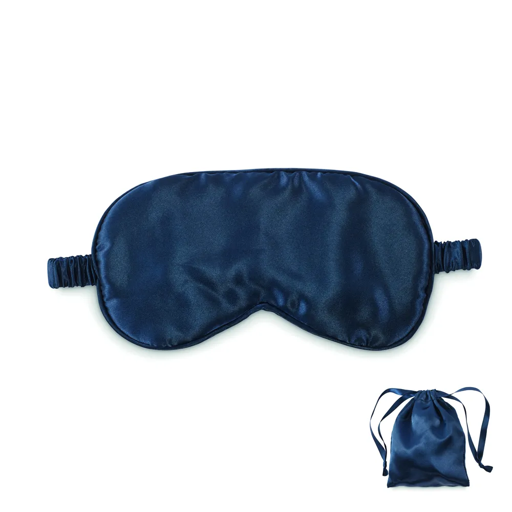 Sleepy · Zacht polyester oogmasker – Blauw