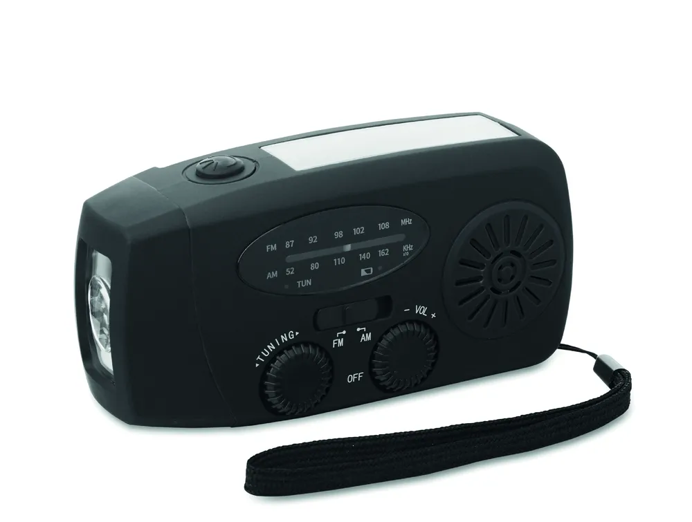 Onda · Draagbare radio met LED lamp   Mo2746- – Zwart