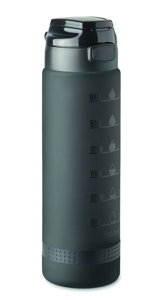 Level · Sportwaterfles RPET 1L – Zwart