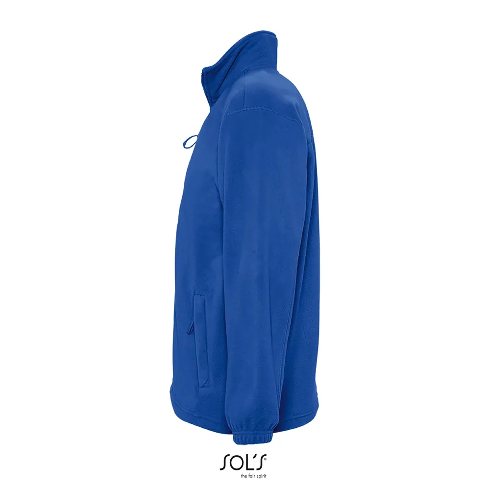 North Fleece jack met rits – Koningsblauw