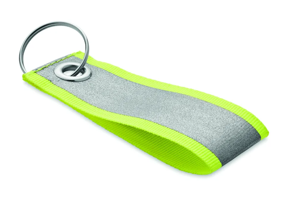 Reflekey · Reflecterende sleutelhanger – Neon geel
