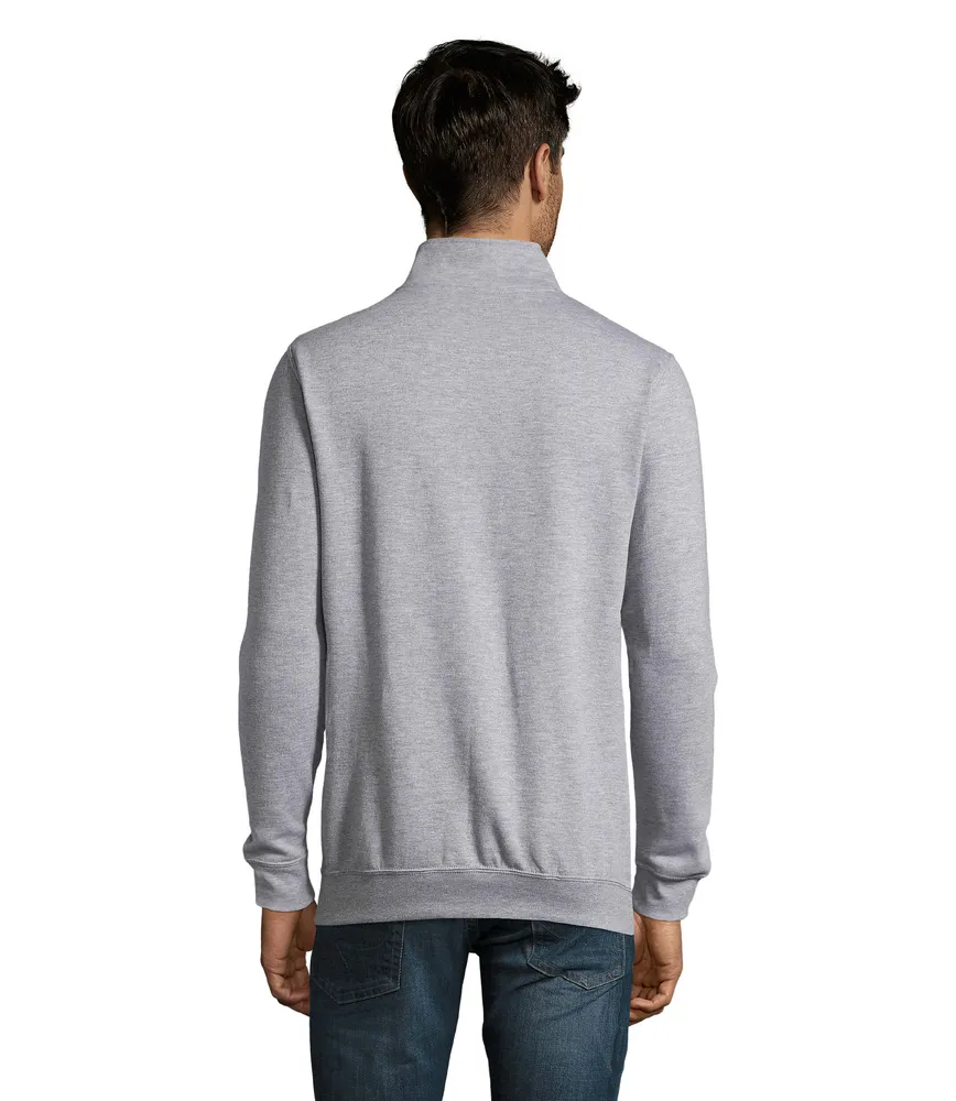 Stan Sweater met Rits 260 – Grijs gemêleerd 2
