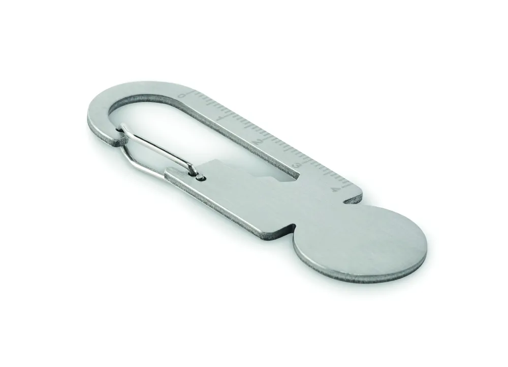 Multikey · Multifunctionele sleutelhanger – Zilver