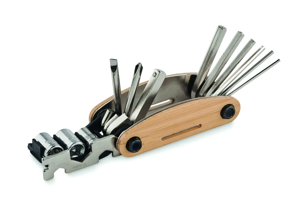 Mano · Zakformaat bamboe multi-tool – Hout
