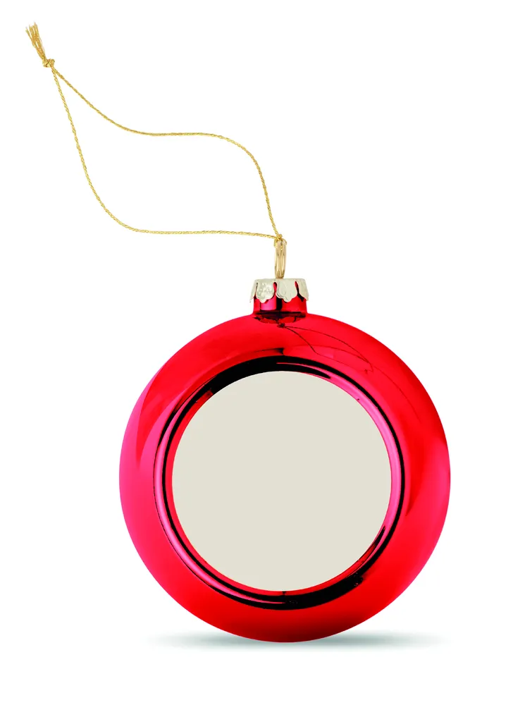 Happy Ball · Sublimatie Kerstbal – Rood