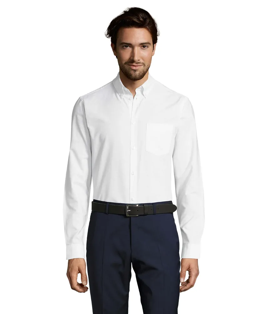 Boston Fit Oxford Men Shirt – Wit