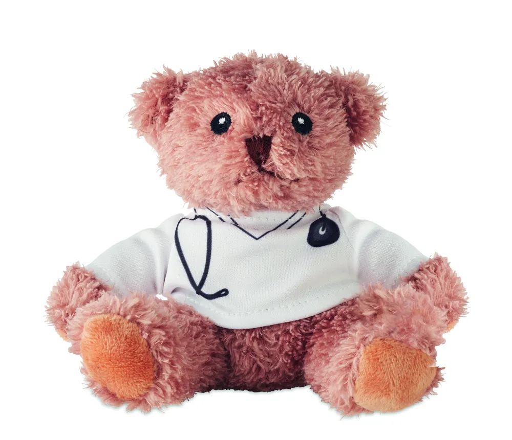 Doc · Pluche teddybeer dokter – Wit