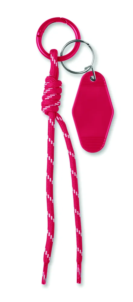 Keybraid · Sleutelhanger gevlochten touw – Rood