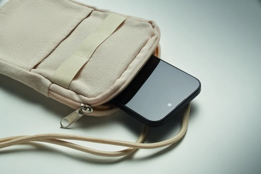 Mobibolsa · Cross body smartphone tas – Beige