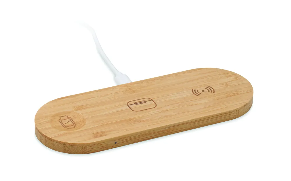 Recpad · 3-in-1 15W draadloze oplader – Hout