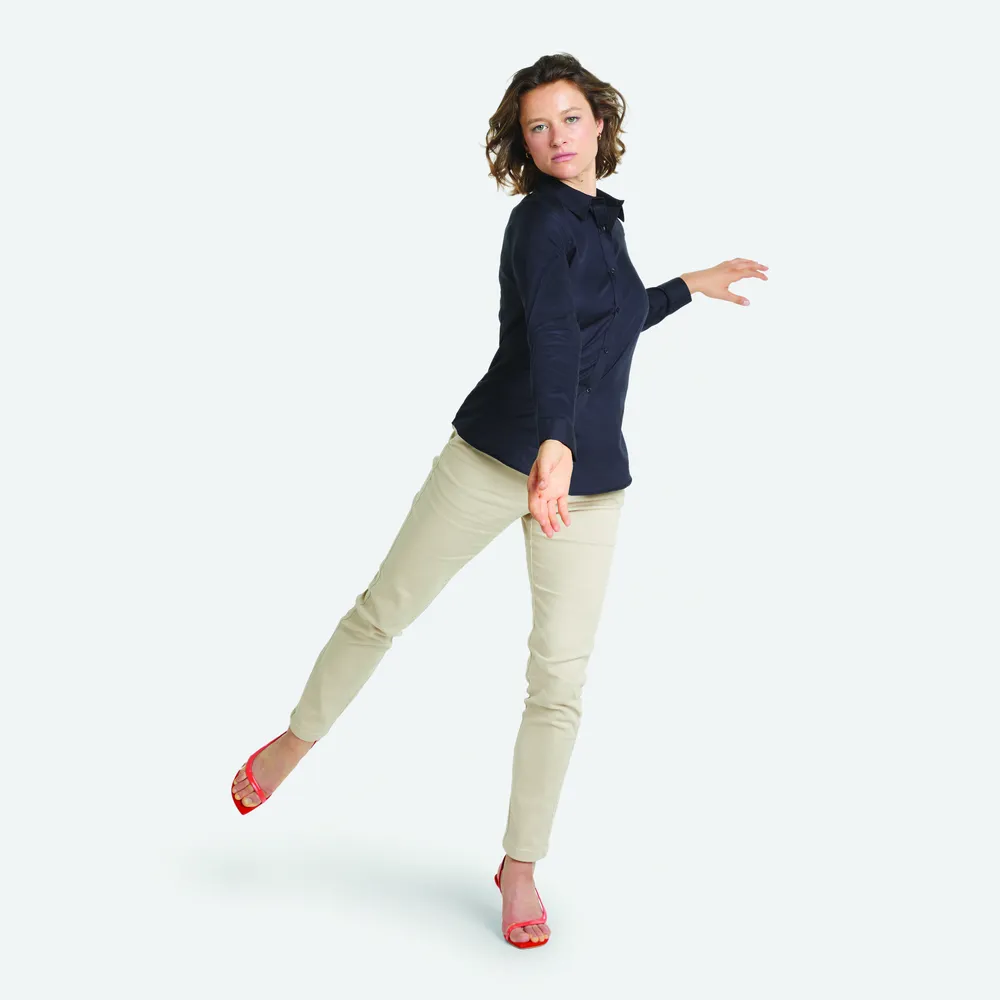 Blaise Women Shirt – Diep zwart