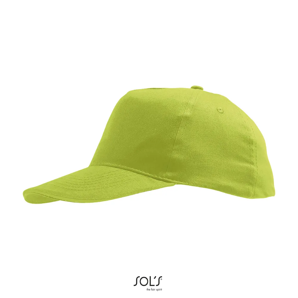 Sunny Kids Five Panel Cap – Apple green