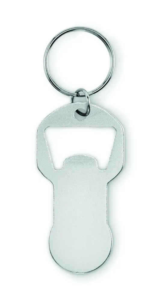Clave · Alu sleutelhanger flesopener – Zilver