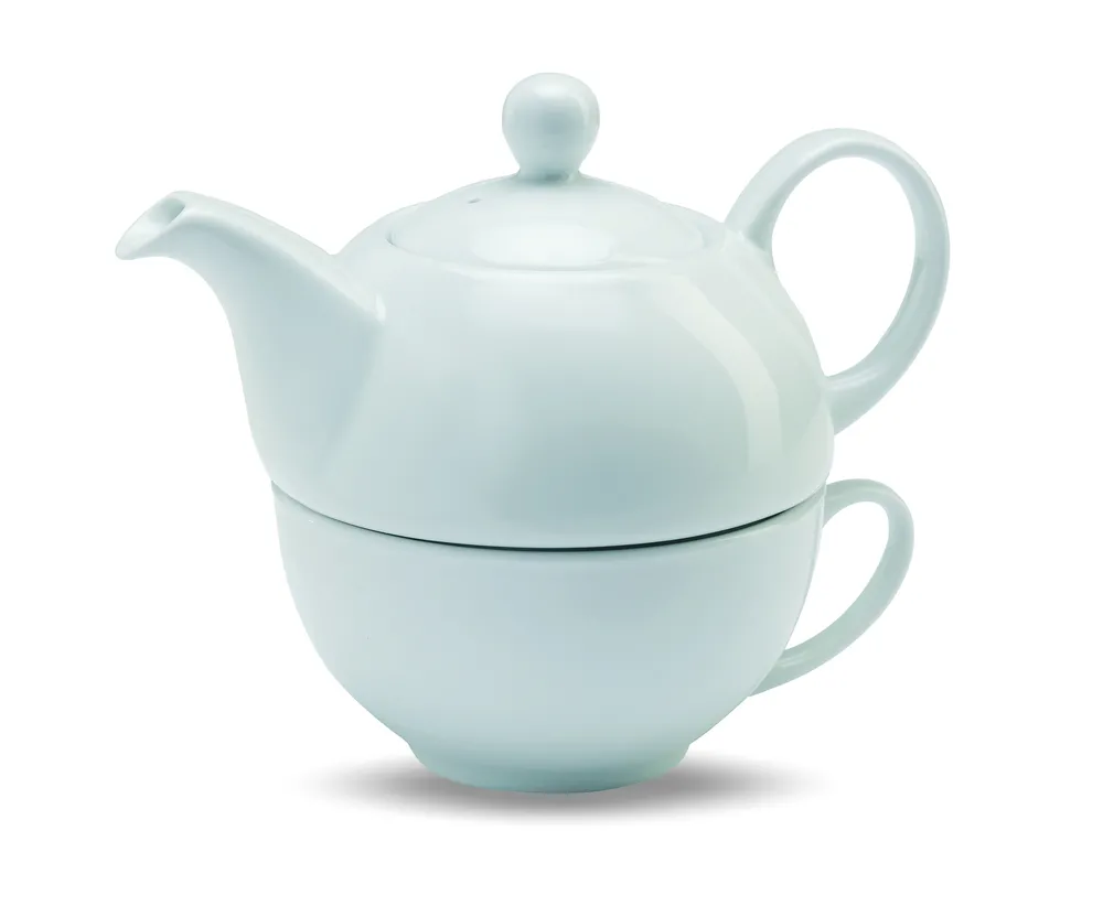 Tea Time · Theepot met kopje – Wit