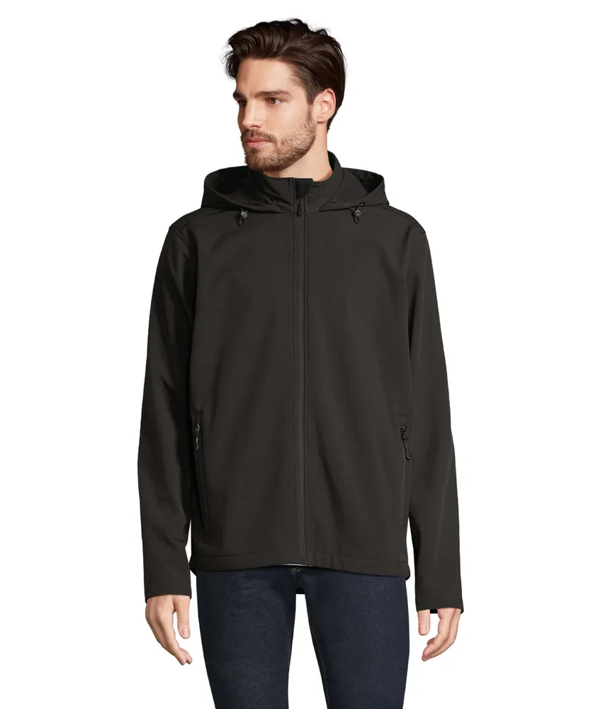 Race Hooded Men · Race Herenjas Met Capuchon – Zwart