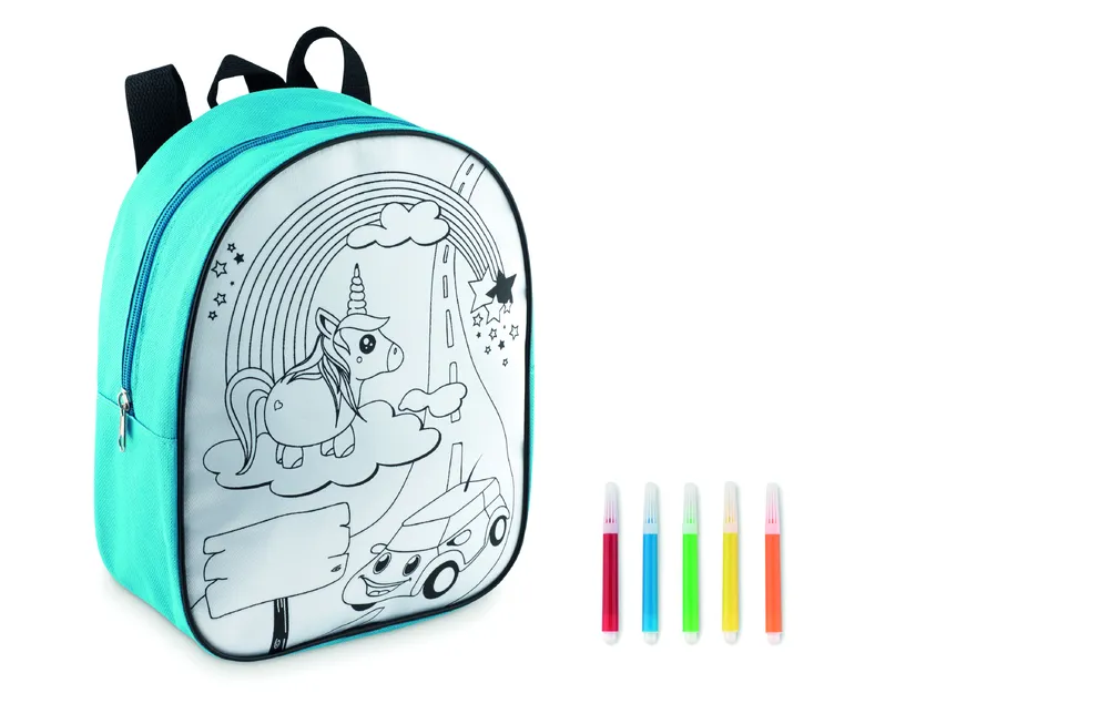 Backsketchy · Kinderrugtasje 600D – Turquoise