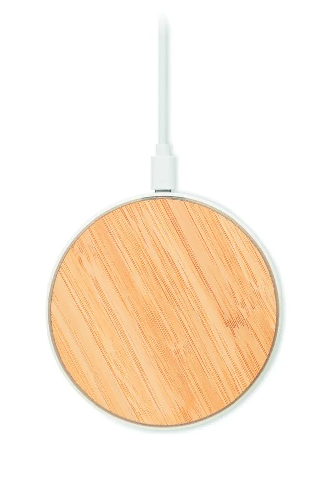 Despad + · Draadloze oplader 15W in bamboe – Hout