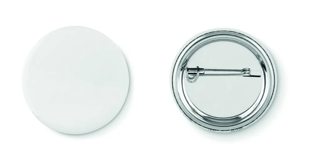 Small Pin · Klein metalen button – Mat zilver