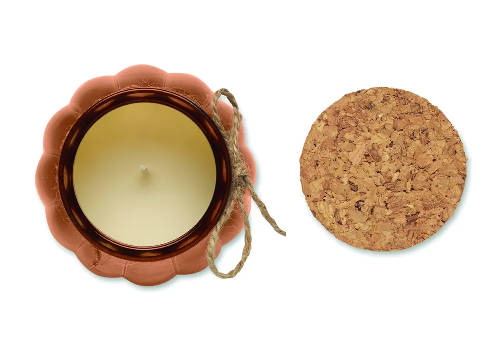 Pumkin · Vanille plantaardige waskaars – Bruin