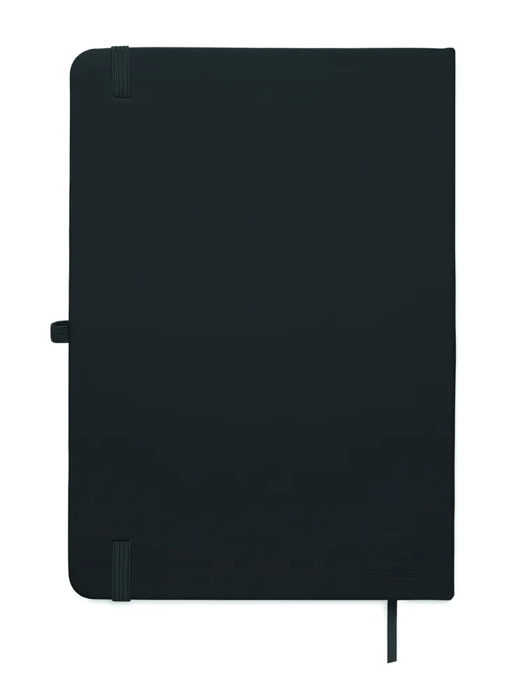Arcoloop · A5 gerecycled PU notitieboek – Zwart