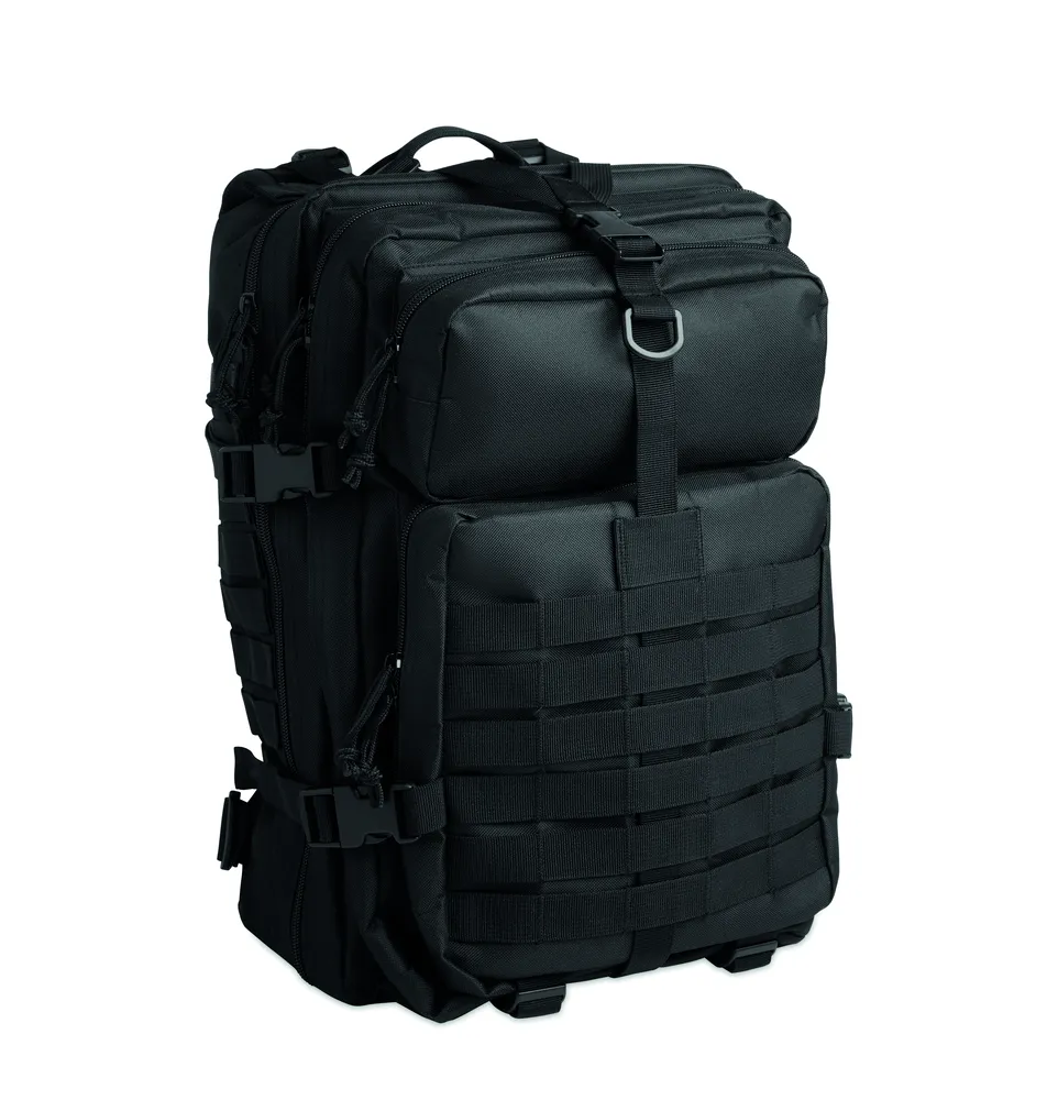 Carryconfi · 600D RPET outdoor rugzak – Zwart