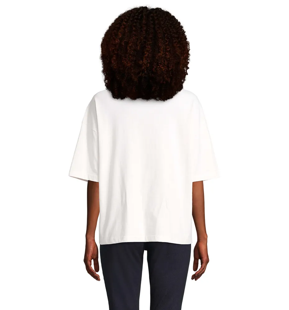 Boxy Women · Boxy Oversize T-shirt Dames – Gebroken wit