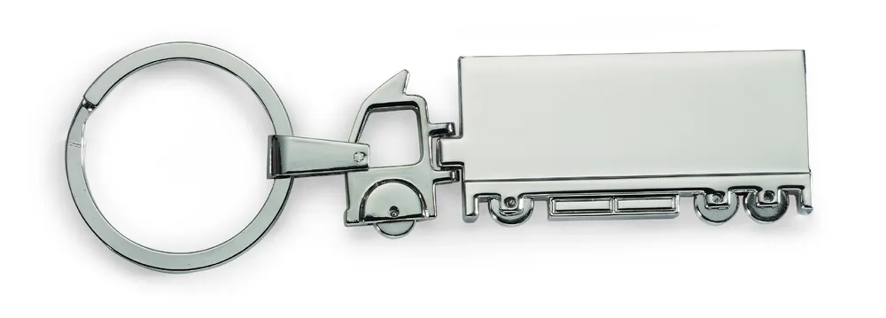 Trucky · Metalen sleutelhanger – Zilver
