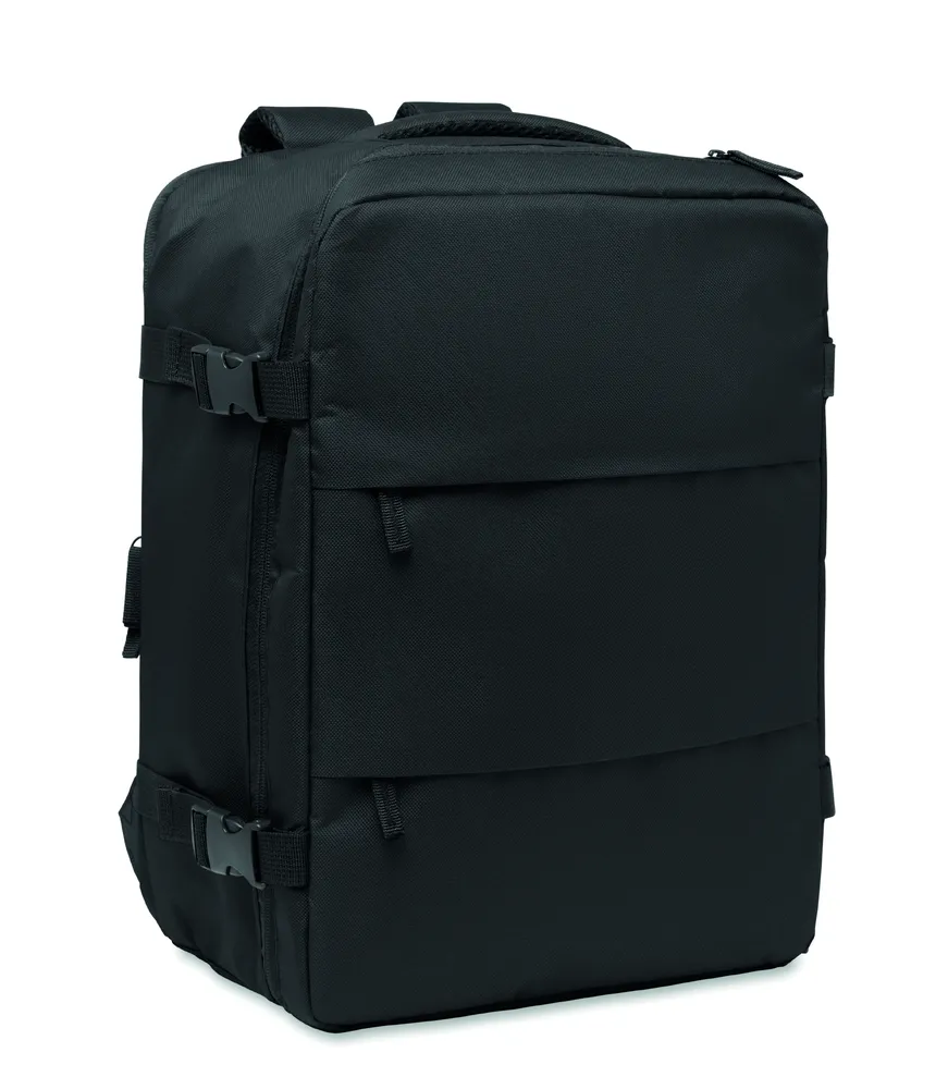 Aspen · Uitschuifbare cabin rugzak 20L – Zwart
