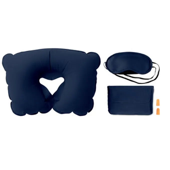 Travelplus · Reisset met kussen – Blauw