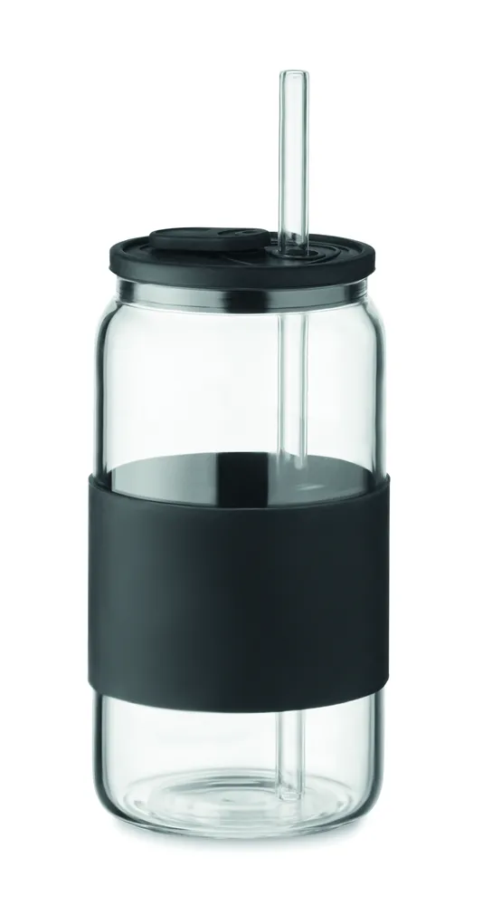 Borosip · Beker hoog borosilicaat 550ml – Zwart