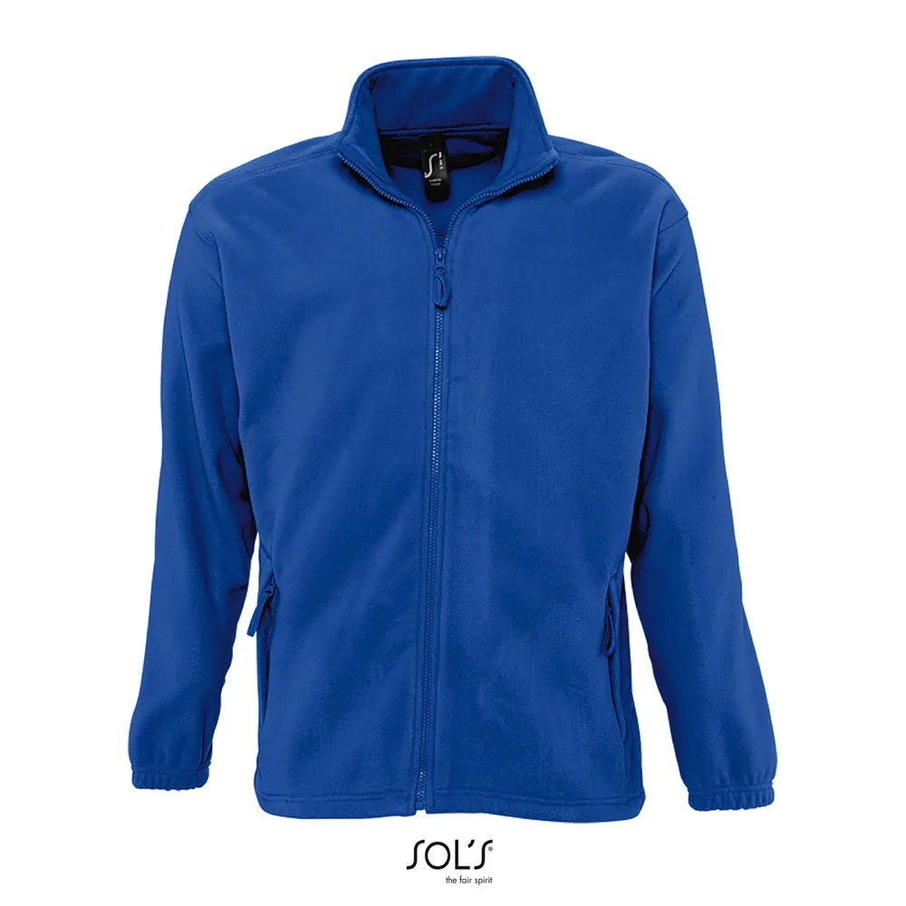 North Fleece jack met rits – Koningsblauw