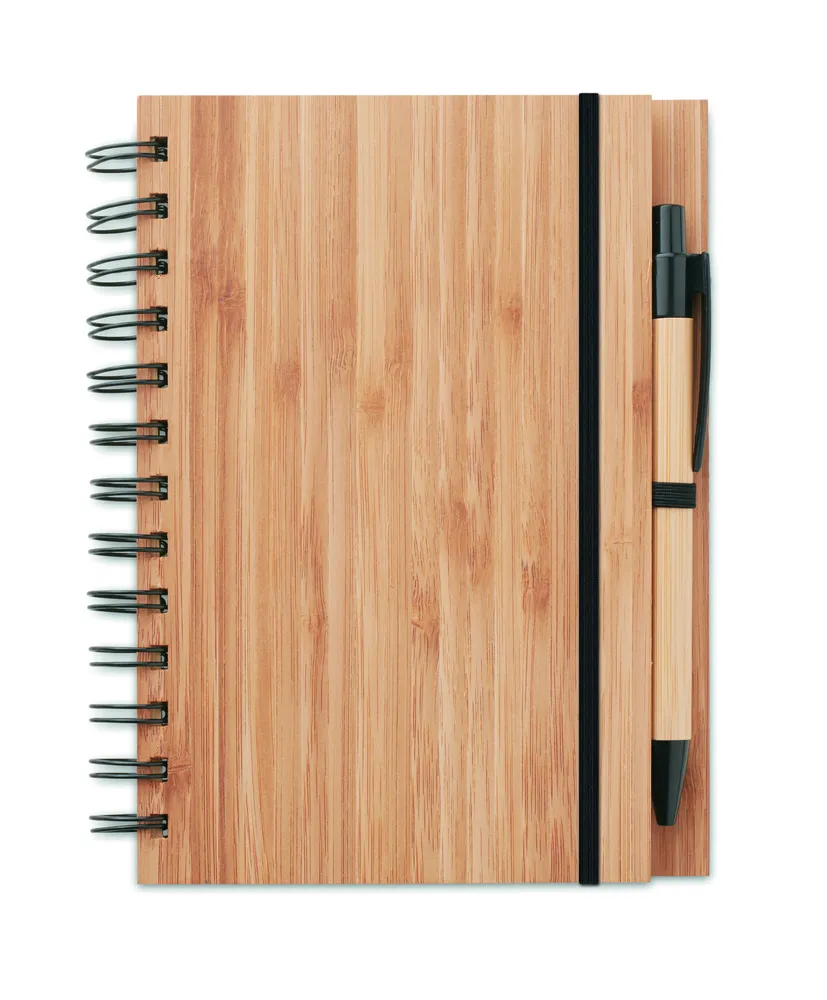 Bambloc · A5 bamboe notitieboek – Hout
