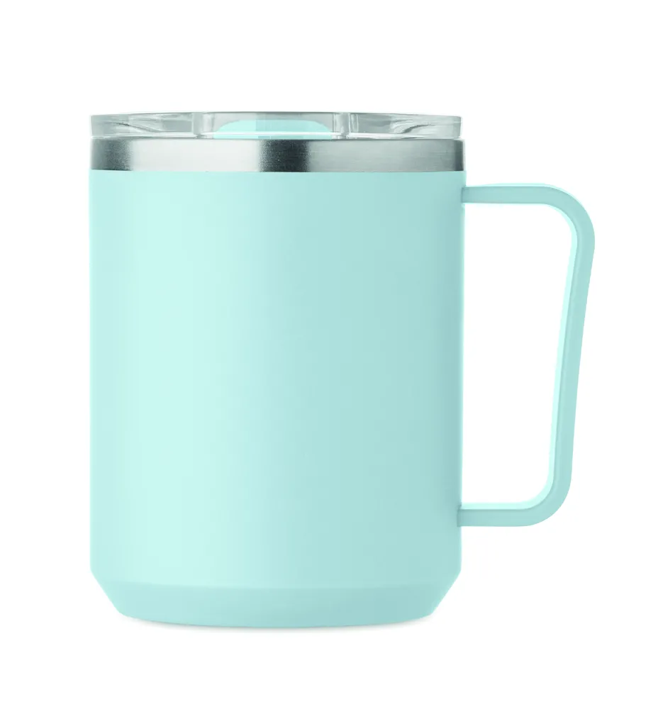 Cocoa · Dubbelwandige mok 400ml – Babyblauw