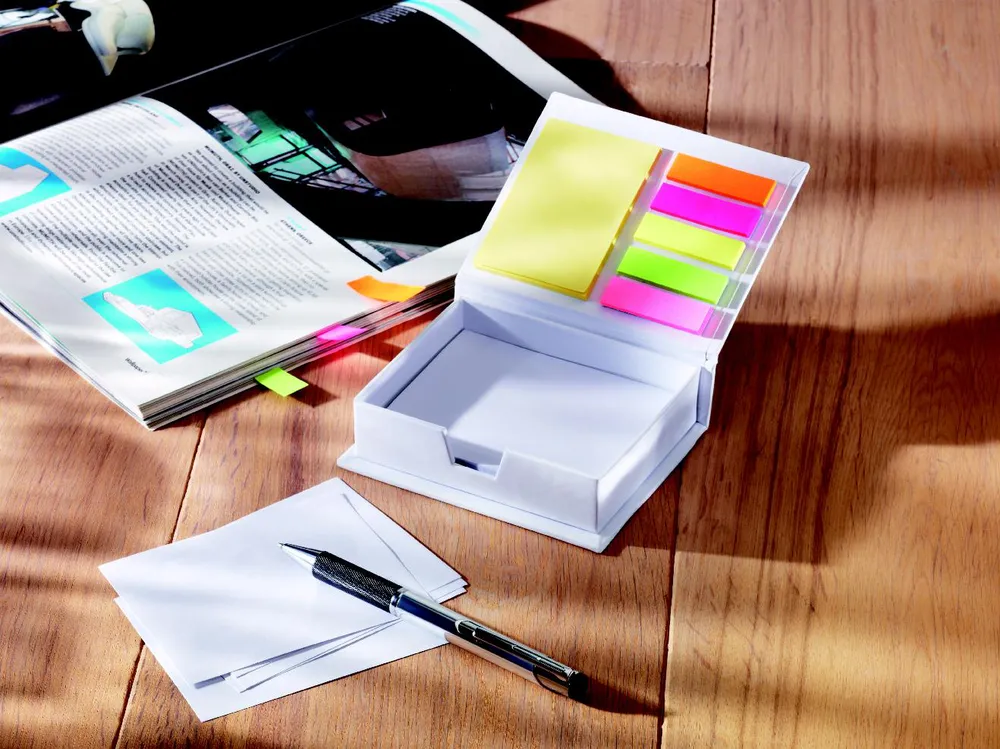 Memokit · Memoblaadjes en memostickers – Wit