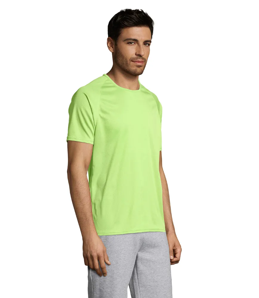 Sporty Heren T-shirt – Apple green