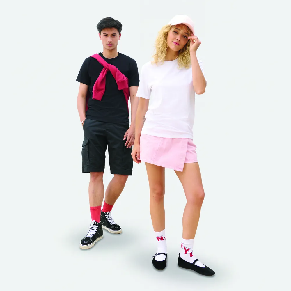 Explorer T-shirt Unisex – Gerecycled zwart