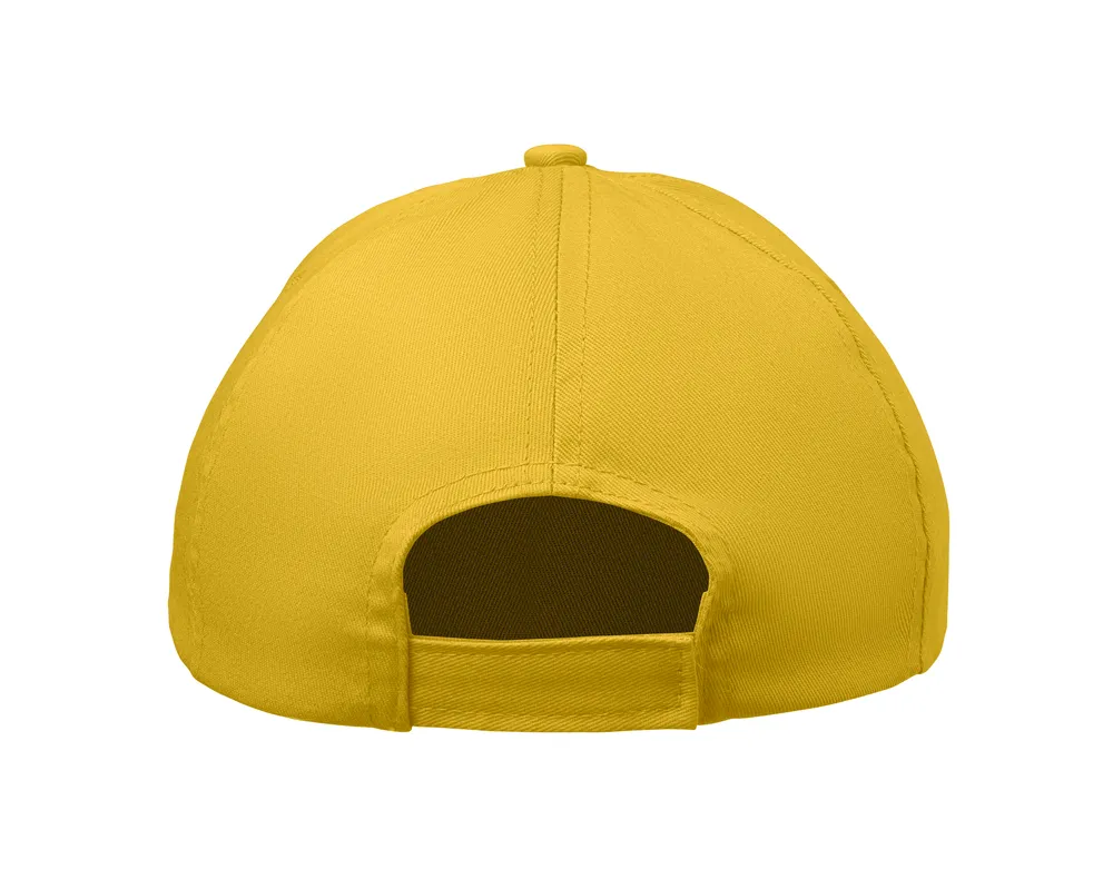 Buzz Kids · 5 panelen kinder baseballpet – Geel