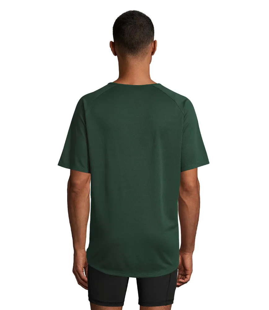 Sporty Heren T-shirt – Bosgroen