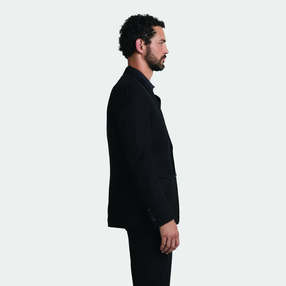 Marius Men Suit Jacket – Diep zwart
