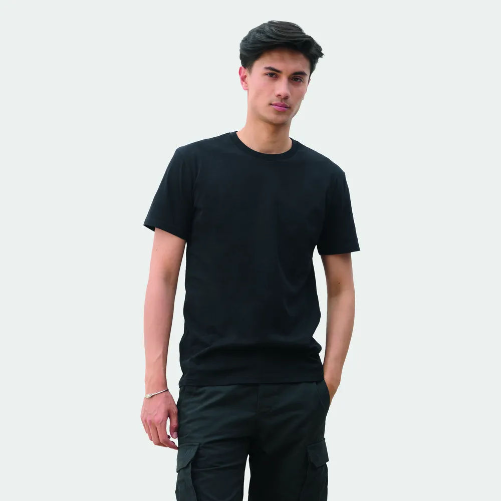 Explorer T-shirt Unisex – Gerecycled zwart