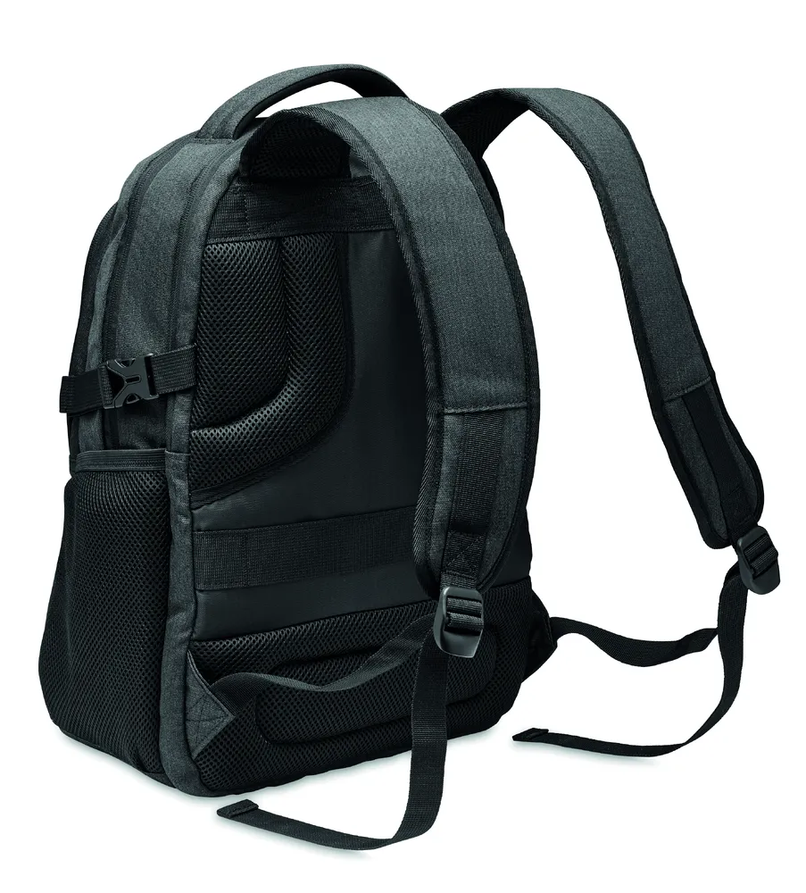 Hana · 600D RPET laptop rugzak – Zwart