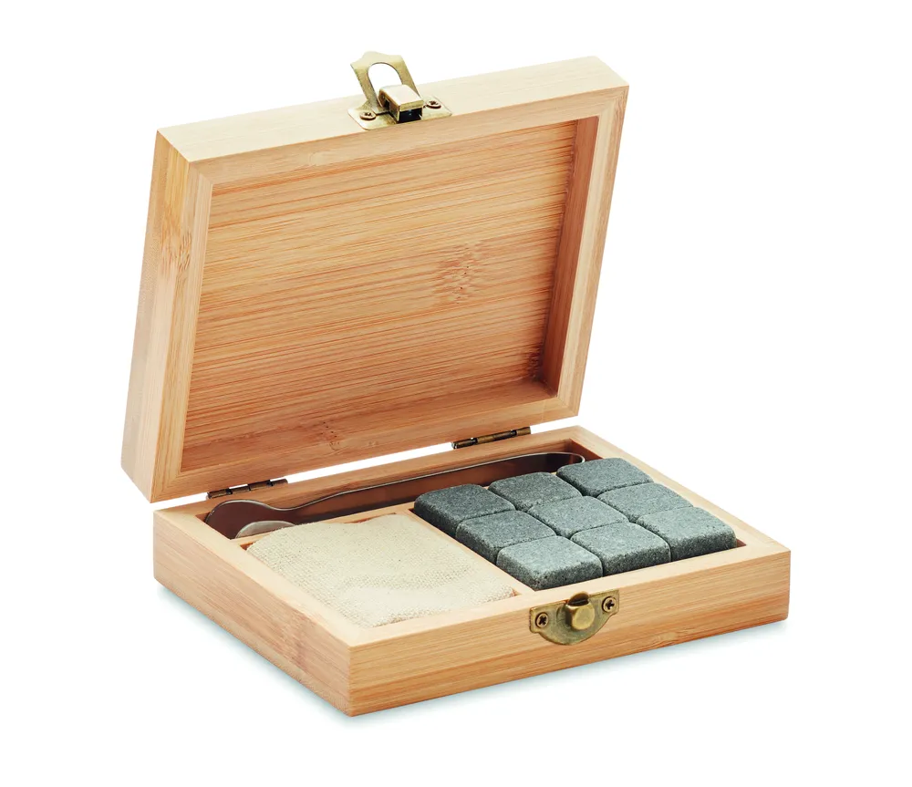 Dundalk · Whiskey set in bamboe box – Hout