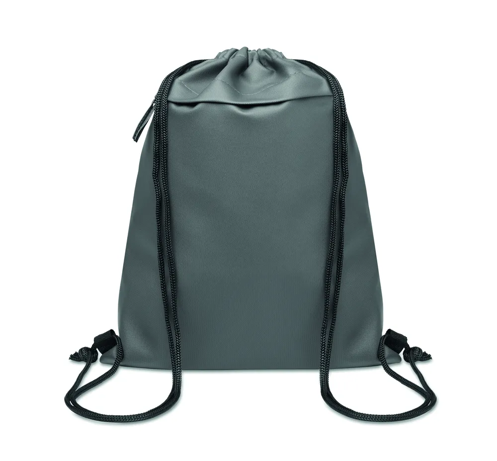 Bangkok Bag · Trekkoordtas van 600D RPET – Steengrijs