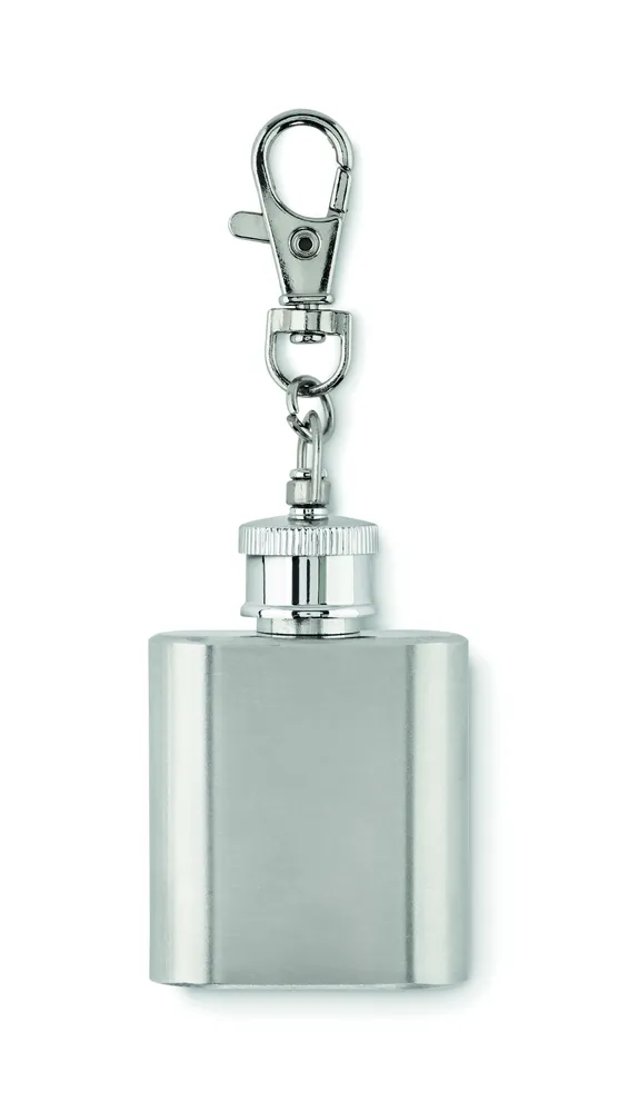 Hippy · Sleutelhanger heupfles – Zilver