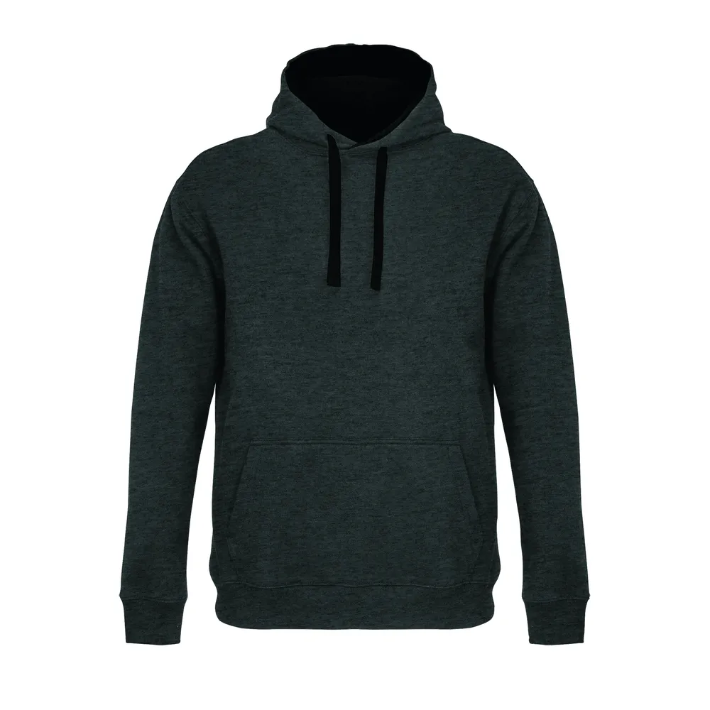 Cameron Hooded Sweatshirt – Charcoal melange/black