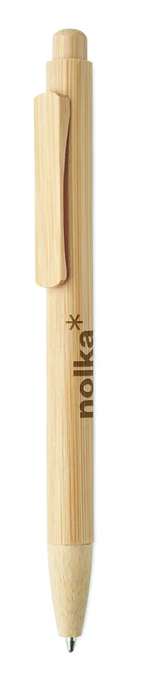 Mambo · Bamboo balpen met drukknop – Hout
