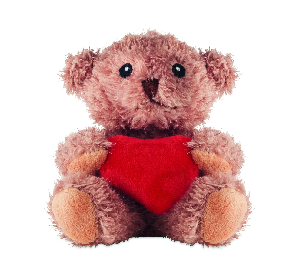 Cuddle · Pluche teddybeer met hart – Rood