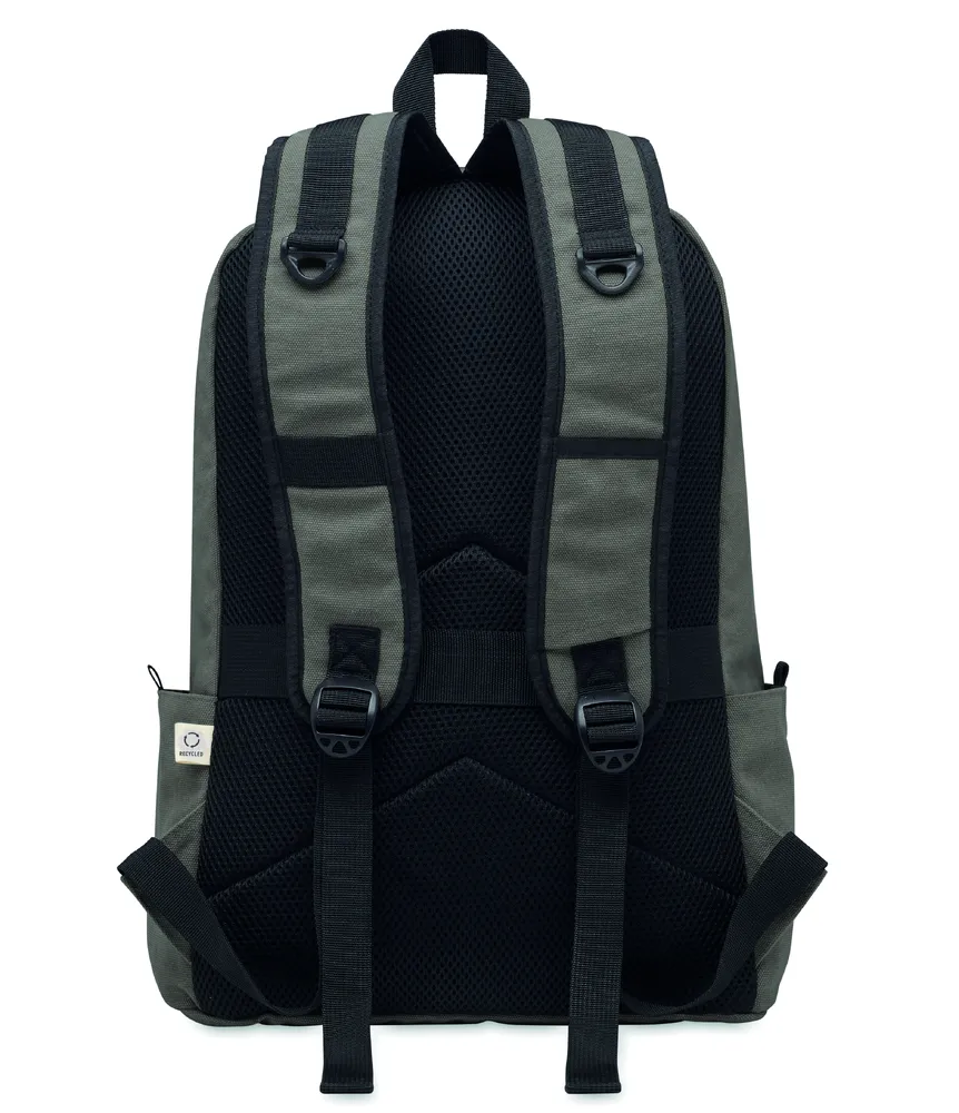 Leirur · 15 inch laptop rugzak – Steengrijs