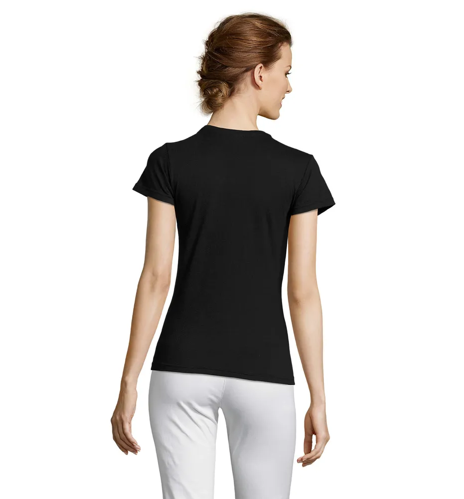 Miss dames t-shirt 150g – Diep zwart