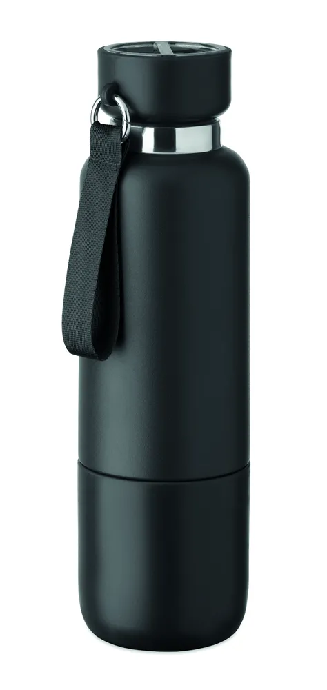 Noeka · Dubbelwandige fles 500ml – Zwart